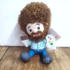 Bob Ross Fiesta Plush 6.5" Stuffed Toy C20041 Chill Painter Palette Brush NWT
